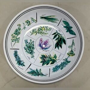 Vintage Williams Sonoma Botanical Herb Large Pasta/Salad Bowl